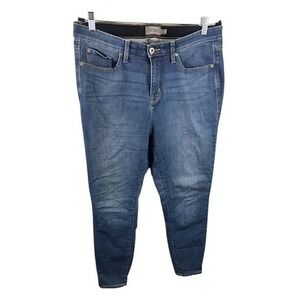 Torrid Women's Plus Sky High Skinny Premium Stretch Blue Jeans Size 16R